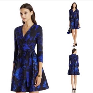 DVF Floral Wrap Dress w/ POCKETS size 12